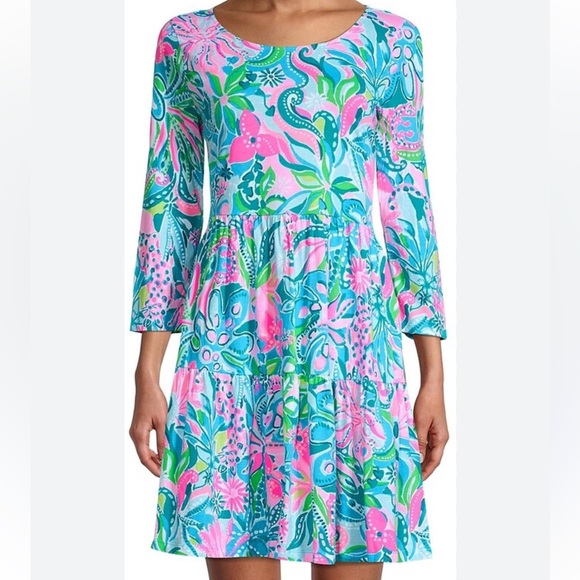 Lilly Pulitzer Dresses & Skirts - Lilly Pulitzer geanna cotton swing floral dress